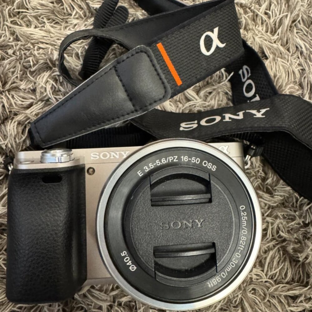 Sony a6000 camera + Box + Carry pouch + Lens Filters
